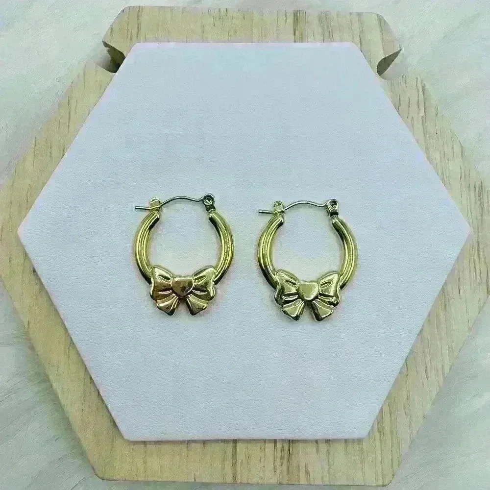 Carmen Bow Hoop Earrings